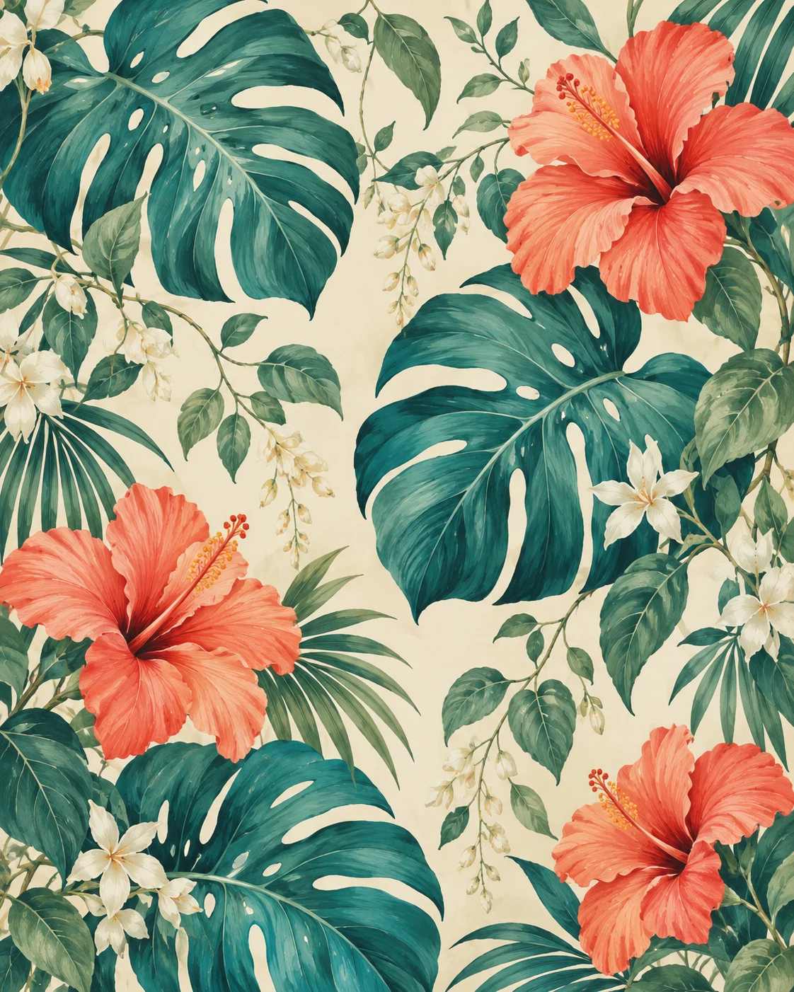 Coral Tropical wallpaper inspiration