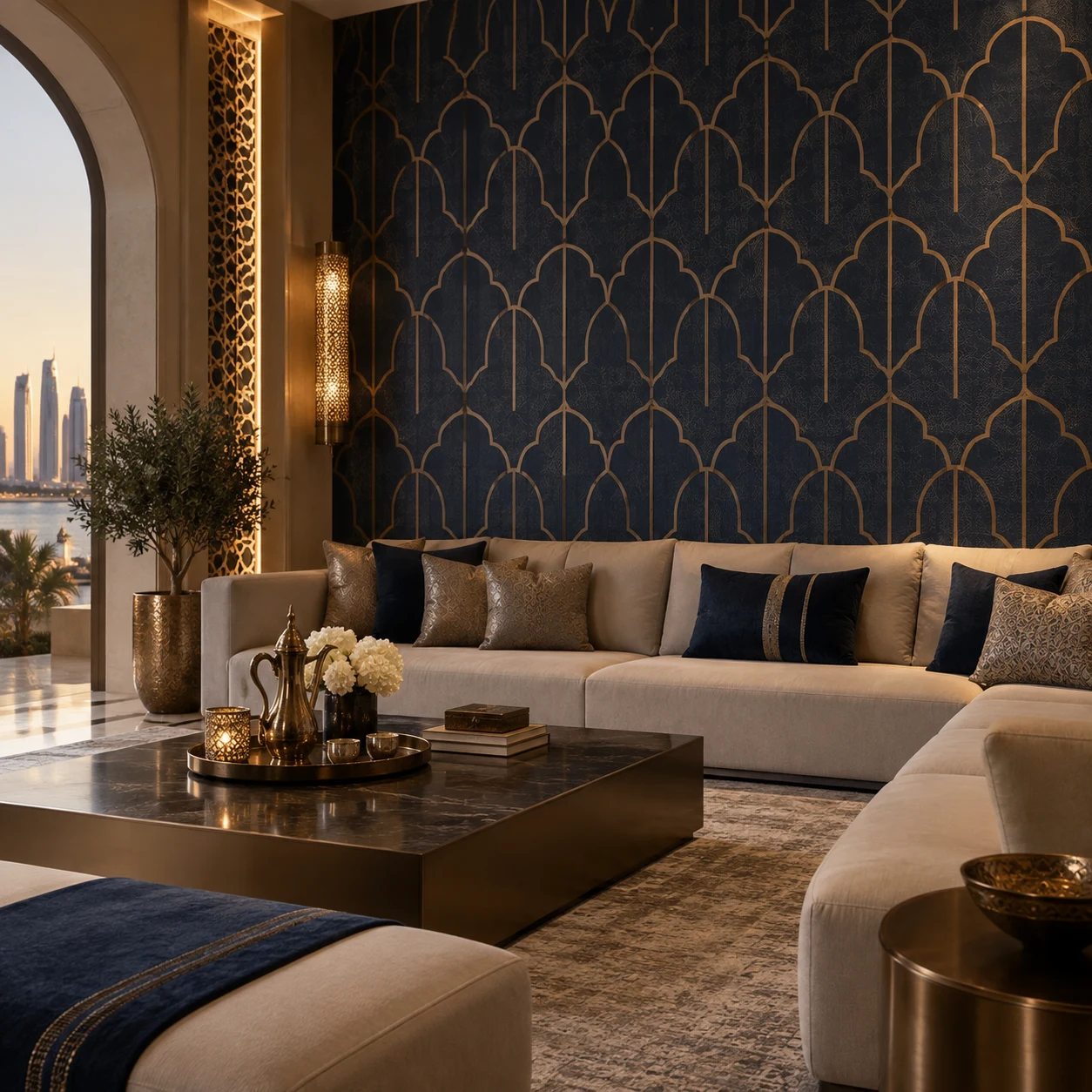 Majlis arches wallpaper inspiration