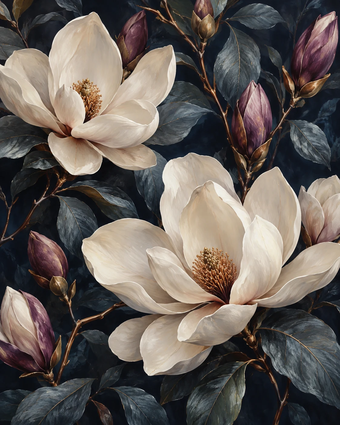 Midnight Magnolia wallpaper inspiration