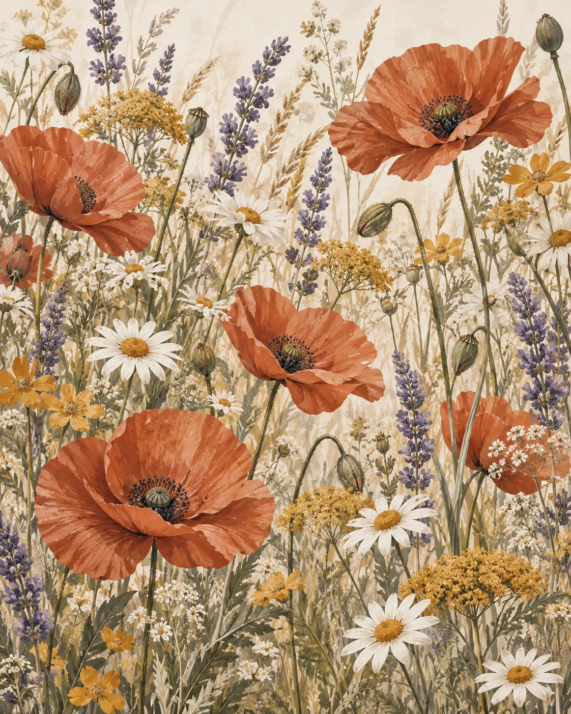 Terracotta Meadow wallpaper inspiration