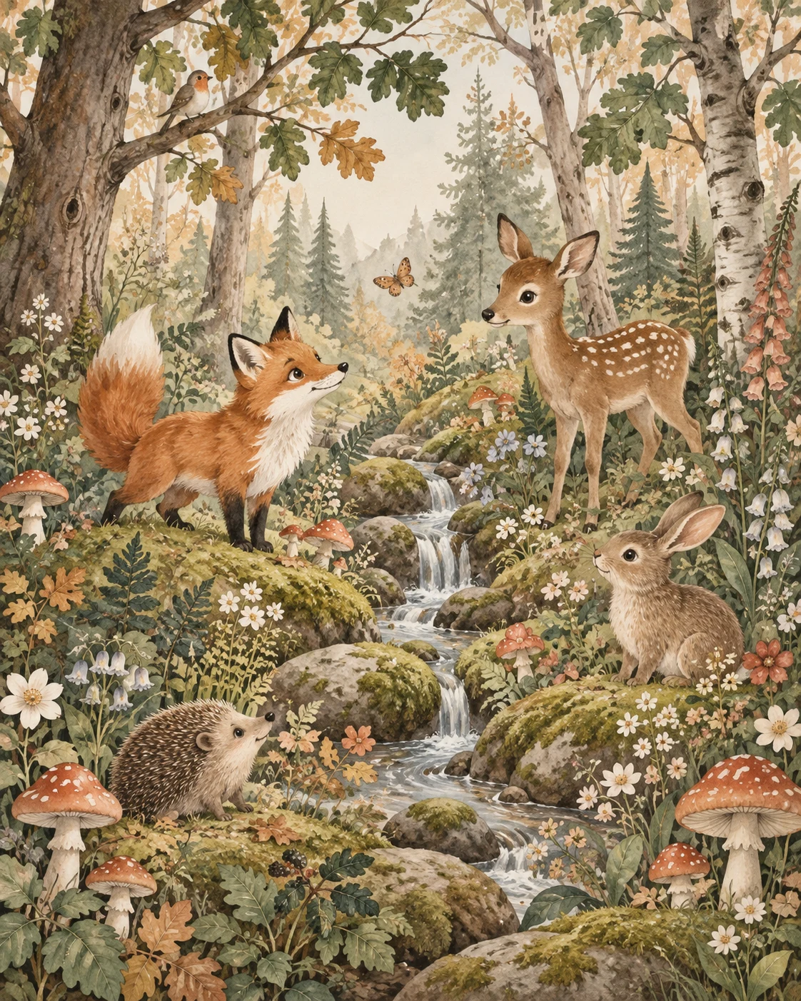 Woodland Story wallpaper inspiration